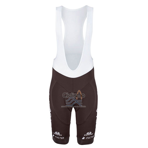 Ag2rla Ropa Ciclismo Culotte Corto 2017 Mangas Cortas Ag2r Brown y Blanco